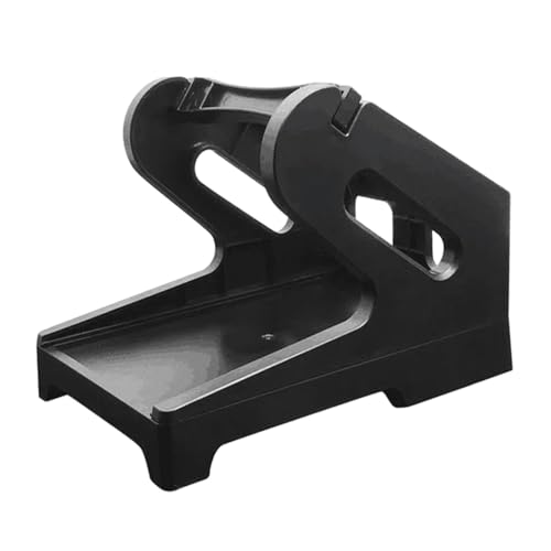 Generic Soporte de etiquetas de envío, accesorio de impresora de escritorio, soporte de rollo de etiquetas de envío compacto para rollos y etiquetas de plegado, negro