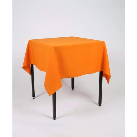 Orange 48" x 48" (121cm) Small Square Fabric TABLECLOTH/TABLE CLOTH (Polyester, not cotton)