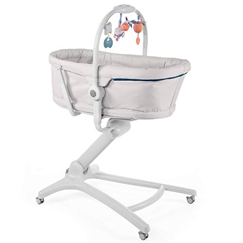 Chicco Baby Hug 4 In 1 Stubenwagen Liegesessel (von 0-6 Monate) Hochstuhl erster Stuhl (von 6-36 Monate) glacial