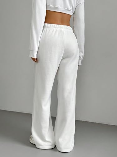 Image of dockstreet Loose fit Open Bottom Joggers /Loose fit, Trouser stylelowers /Cute Style, Relaxed Casual Lounge Pants for Women