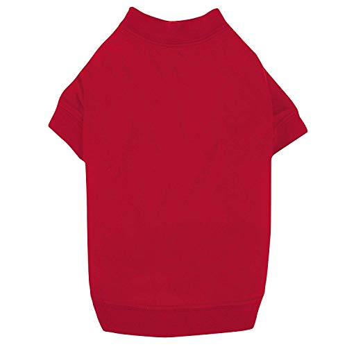 Zack & Zoey Basic Tee Shirt for Dogs, 12' Small, Tomato Red
