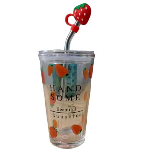 Vaso de vidrio de borosilicato DYRBF: adiós a los derrames de café con su tapa de ajuste seguro 2