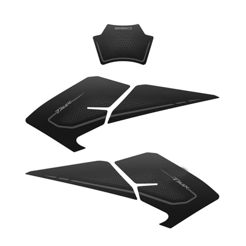 Accessoires TMAX 560 2025 autocollants zone pédale centrale finition carbone