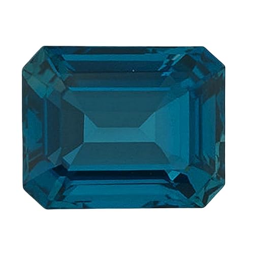 London Blue Topaz Emerald Cut Loose Gemstone 6x4 mm To 16x12 mm Size Lustrous Gemstone2