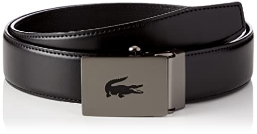 [ラコステ] 牛革 キーリット ビジネス ベルト LB84885 メンズ ブラック フリーサイズ（ウエストサイズ95cmまで）