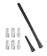 Flaconi 2PCS Autoantenne,Auto Antenne Kurz,Antenne Auto,Auto Antenne Dach,KFZ Antenne von 6,5cm und 18cm mit 6 Verbindungsschrauben,Geeignet für die Meisten Autos, Schräghecklimousinen,SUVs,LKWs