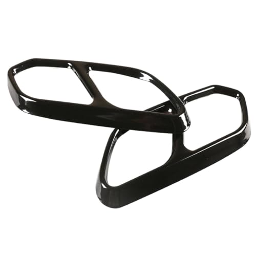 Silenciador de escape trasero para VW Touareg CR7 2 piezas de acero negro 2