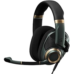EPOS Auriculares para juegos H6Pro con micrófono, acústica abierta, diadema ligera, cómoda y duradera, para PC, Mac, PS4, PS5, Xbox Series X, Xbox One, Nintendo Switch (verde)