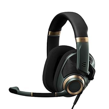 EPOS H6Pro - Fone de ouvido acústico aberto para jogos com microfone - faixa leve - design confortável e durável - fone de ouvido Xbox - fone de ouvido PS4 - fone de ouvido PS5 - fone de ouvido para