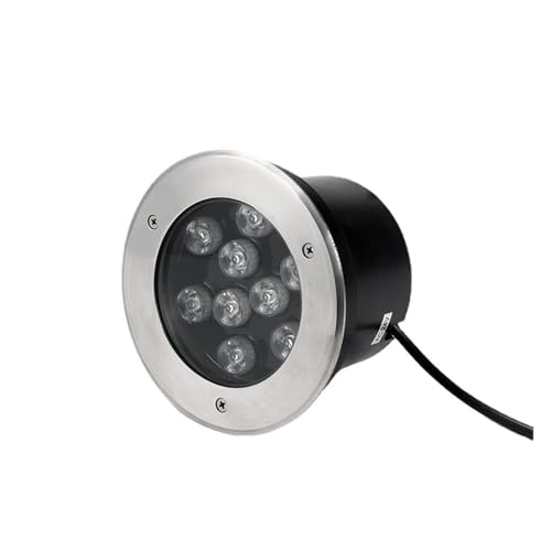 GUODDM Éclairage Paysager Au Sol - Projecteur LED D'extérieur, Lampe Encastrée Étanche IP67 pour Jardin, Cour Et Construction(White,24W(AC85-265v))