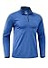 G Gradual Quarter Zip Pullover for Men Fleece Lined Sweatshirt Long Sleeve Winter Golf Shirt Mock Neck Polo Running Sweater, Royal Blue, Medium