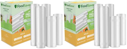 Image of FoodSaver Custom Length Vacuum Sealer Bags Multipack,Rolls for Airtight Food Storage and Sous Vide - Compatible with FoodSaver,8 and 11 (3 Count),2 Count (Pack of 10)