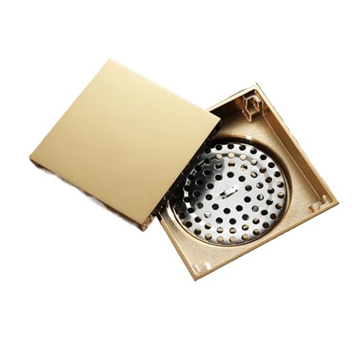 Accessoires de salle de bains or pour douche moderne à installation cachée