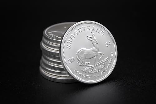 2017 - Present (Random Year) 1 oz South African Silver Krugerrand Coin Brilli...