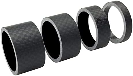 PLATT Bike Headset Spacer Full Carbon Fiber Bicycle Stem Headset Spacer Fit 1 1/8-Inch Compatible with MTB Bike Road Bikes