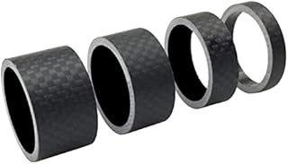 PLATT Bike Headset Spacer Full Carbon Fiber Bicycle Stem Headset Spacer Fit 1 1/8-Inch Compatible with MTB Bike Road Bikes