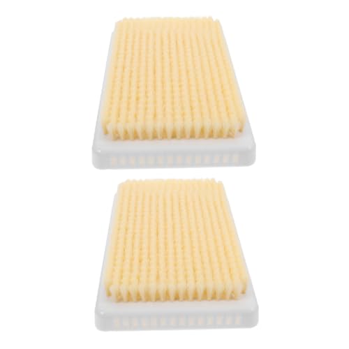 IWOWHERO 2 Piezas Exfoliante para Ducha con Soporte de Pared Cepillo de Respaldo con Cerdas Suaves para Exfoliación y Masaje Limpiador Corporal Independiente para Baño Casa