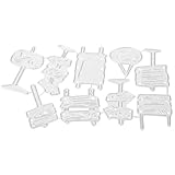 PACKOVE Metal Carbon Steel Cutting Dies for Paper Crafting, Embossing and Road Sign Die Cuts, Card Making