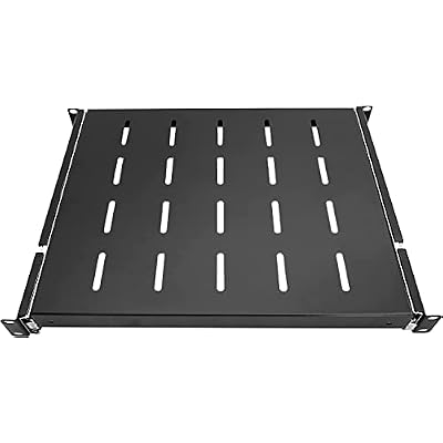 1U Sliding Rack Shelf 19 Server Rack Mount Cabinet 14-22 Adjustable Depth 4 Post