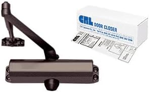 C.R. LAURENCE PR80DU CRL Dark Bronze Adjustable Spring Power Size 2 to 5 Surface Mount Door Closer