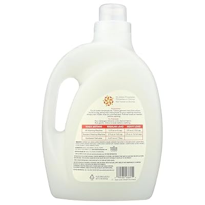 365 by Whole Foods Market, Organic Concentrated Laundry Detergent, Citrus Geranium Scent, 66 HE Loads, 100 Fl Oz