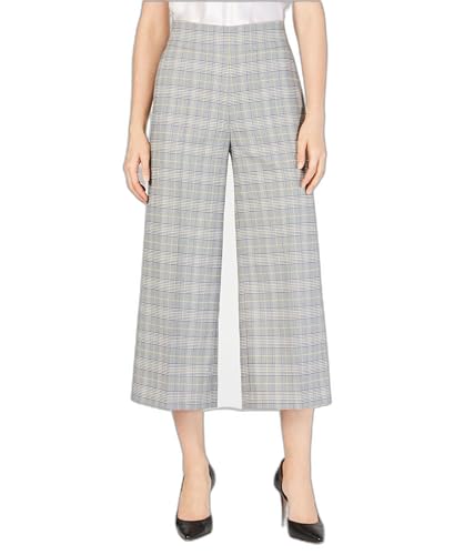 Nine West Women's Wide Leg Plaid Pant, Daisy/Black...
