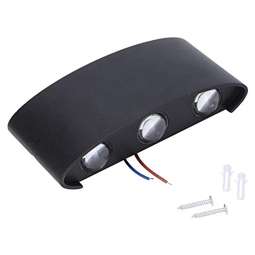 koulate Aplique de Pared Moderno, luz de Porche, lmpara de Arco innovadora Simple de 6 vatios Aleacin de Aluminio Interior a Prueba de Humedad LED Luz de Pared Pasillo Teatro (A2)