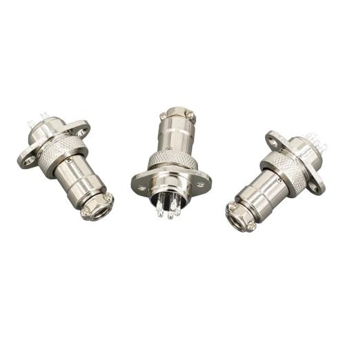 Conector Aviation Socket Plug GX16 9P Flange Rombo 16MM miniatura 3