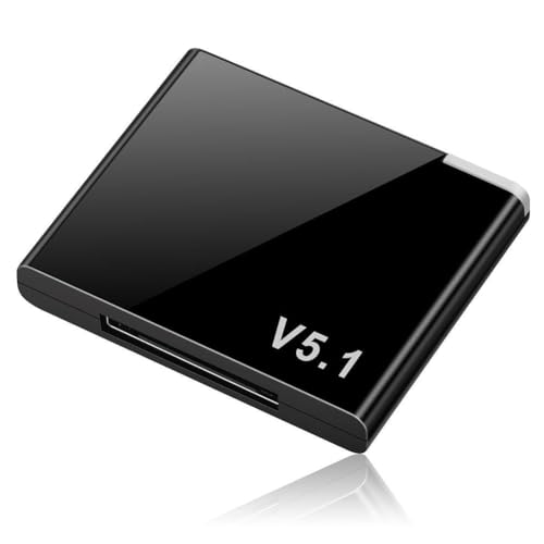 30 Pin Bluetooth Adapter,Portable Mini 5.1 Bluetooth Receiver Wireless Audio Receiver Compatible with Bose SoundDock,and iPod/iPhone Dock Stations Hi-Fi Stereo and Speakers