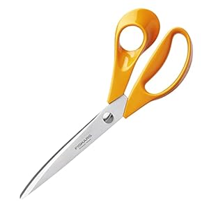 Fiskars Universalschere für Rechtshänder, Gesamtlänge: 21 cm, Qualitätsstahl/Kunststoff, Classic, 1000815