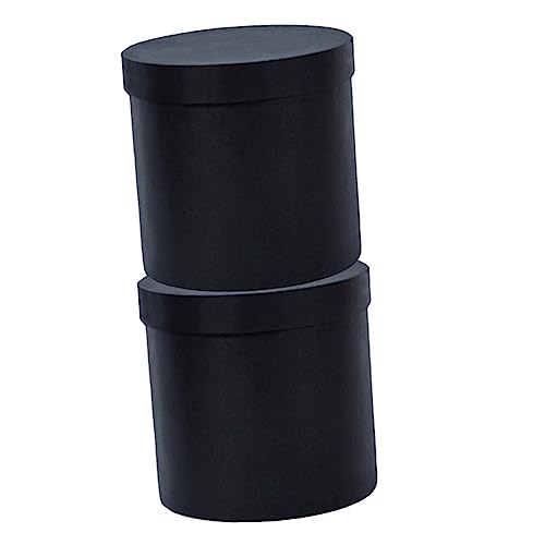 Ifundom 2piezas Cajas Redondas Portátiles
