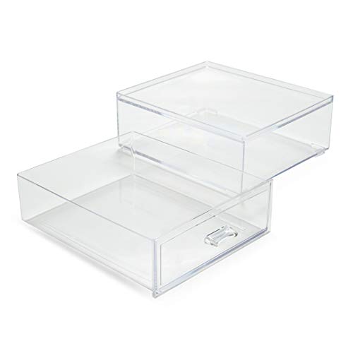 Caixa Organizadora Modelo Empilhavel de Acrilico 18x16x7 cm Ref. 1087 - Paramount