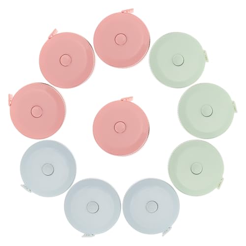 Set de 10 cintas métricas retráctiles mini 1.5m