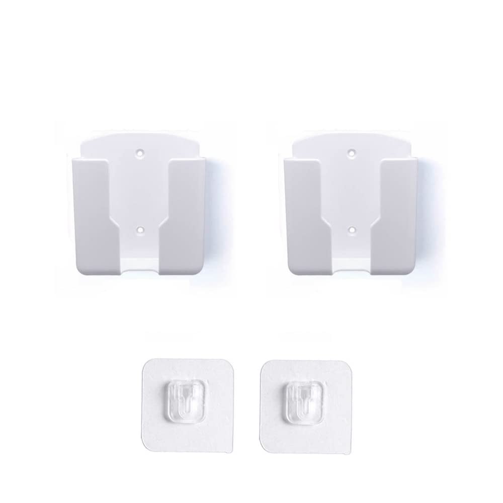 2pack Remote Control Holder,Self-Adhesive Wall Mount Phone Holder,Air Conditioner TV Remote Control Bracket,Wall-Mounted Mini Storage Box (3.54inch)