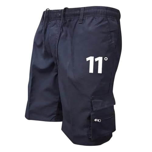 SUPTTING Pantalones cortos cargo para hombre, resistentes, funcionales, cómodos, muchos bolsillos, trabillas para cinturón, pantalones cortos para exteriores, utilidad informal para senderismo