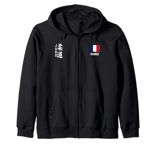 Judo French flag Judoka Dojo Martial art France kanji Sudadera con Capucha