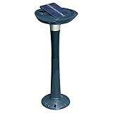 Incorpora luz LED de alta potencia y larga duración; el panel solar de la lámpara LED es orientable