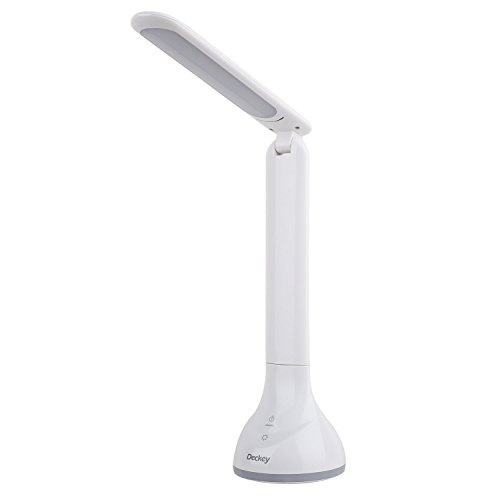 Deckey LED Desk Lamp Reading Table Lamp Bedroom Light Bedside Light 7 Color Mood Light 180 Degrees Rotation Folding Arm USB Charger