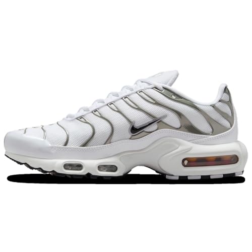 Nike Air Max Plus - Women's (HJ9743-100, White/Black/Pure Platinum) Size 8.52