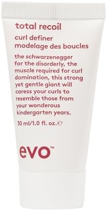 EVO Total Recoil Curl Defining Cream for Curly & Coily Hair - Strong Hold, Anti-Frizz & Moisturizing