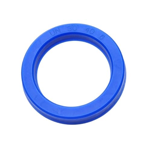 TC Retén del eje de aceite, Sello de eje radial UN, sello de aceite hidráulico de PU, eje de pistón, vástago de pistón, copa en U de un solo labio, anillo azul, paquete de 10 piezas, diámetro interior