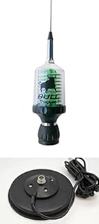 Sirio Bull Trucker 5000 PL5000W CB & 10M Green LED Mobile Antenna with Mag 145 PL Mag Mount