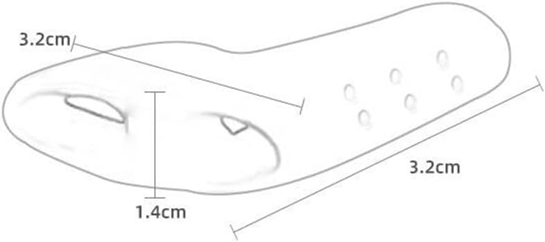 DEAVER Toe Separators, Small Double Hole Separator, Ring Correction for Combing Toesof Gel Protectors Overlapping Toes, Curled Separators Friction