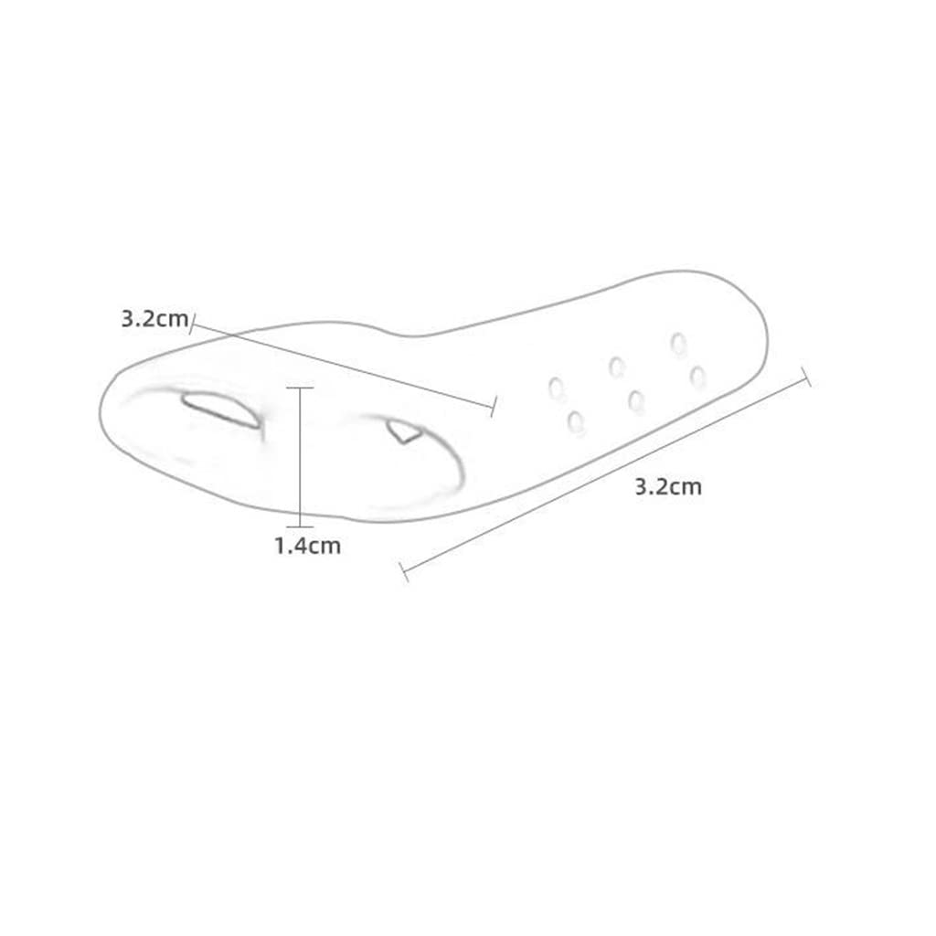 Separadores de Dedos, Separador pequeño de Doble Orificio, Corrección de Anillo para peinar los Dedos de los pies Protectores de Gel Dedos superpuestos, Separadores rizados Fricción