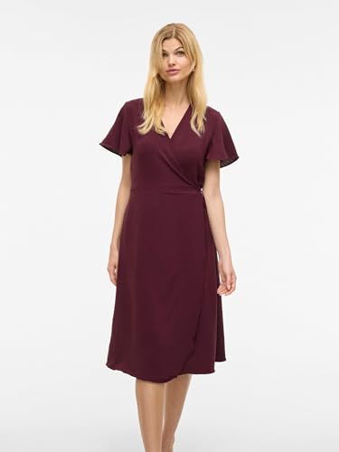 Robe Midi Wrap Vilovie VILA Confortable pour Silhouette Élancée