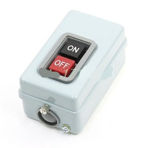 DMBGRXJF CBSN-330 ON/OFF 2 Positions 3P Self-Locking Pushbutton Switch AC 380V 30A 3.7KW 1Pcs