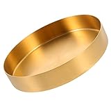 Décoration de bureau : multifonctionnelle à utiliser, peut être utilisée comme support de rangement de bijoux, également comme plateau de rangement pour articles divers, plateau en métal pour la maison