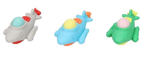 Image of AK Store (Pack of 4) 3D Cute Cartoon Shape Rubber Pencil Erasers, School Stationery for Kids, Boys Girls, Birthday Return Gifts (Aeroplane)