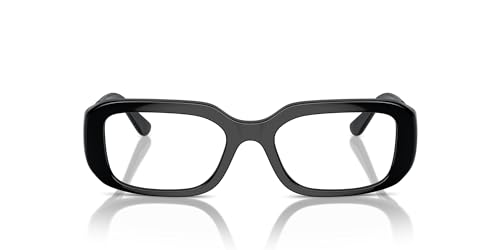 Vogue Eyewear �����p Vo5568 �X�N�G�A�����ዾ�t���[��, �u���b�N/�f�������Y�B, 51 mm