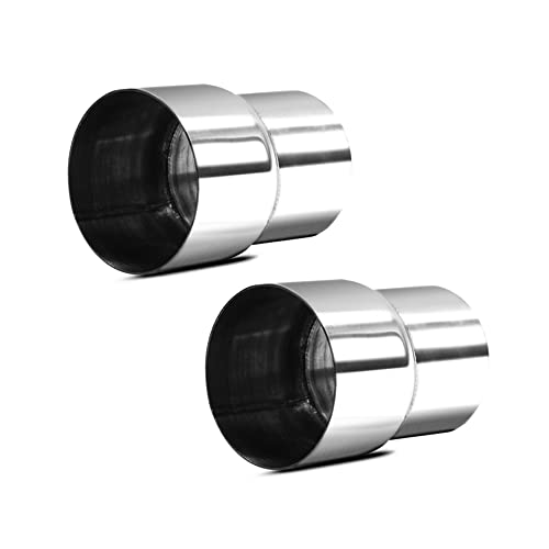 Universal 2.5 ID to 3 OD Exhaust Pipe Adapter Connector Reducer 304 Stainless Steel 2.5 Inch to 3.0 Inch 2 1/2 ID to 3.0 OD kit-2PCS
